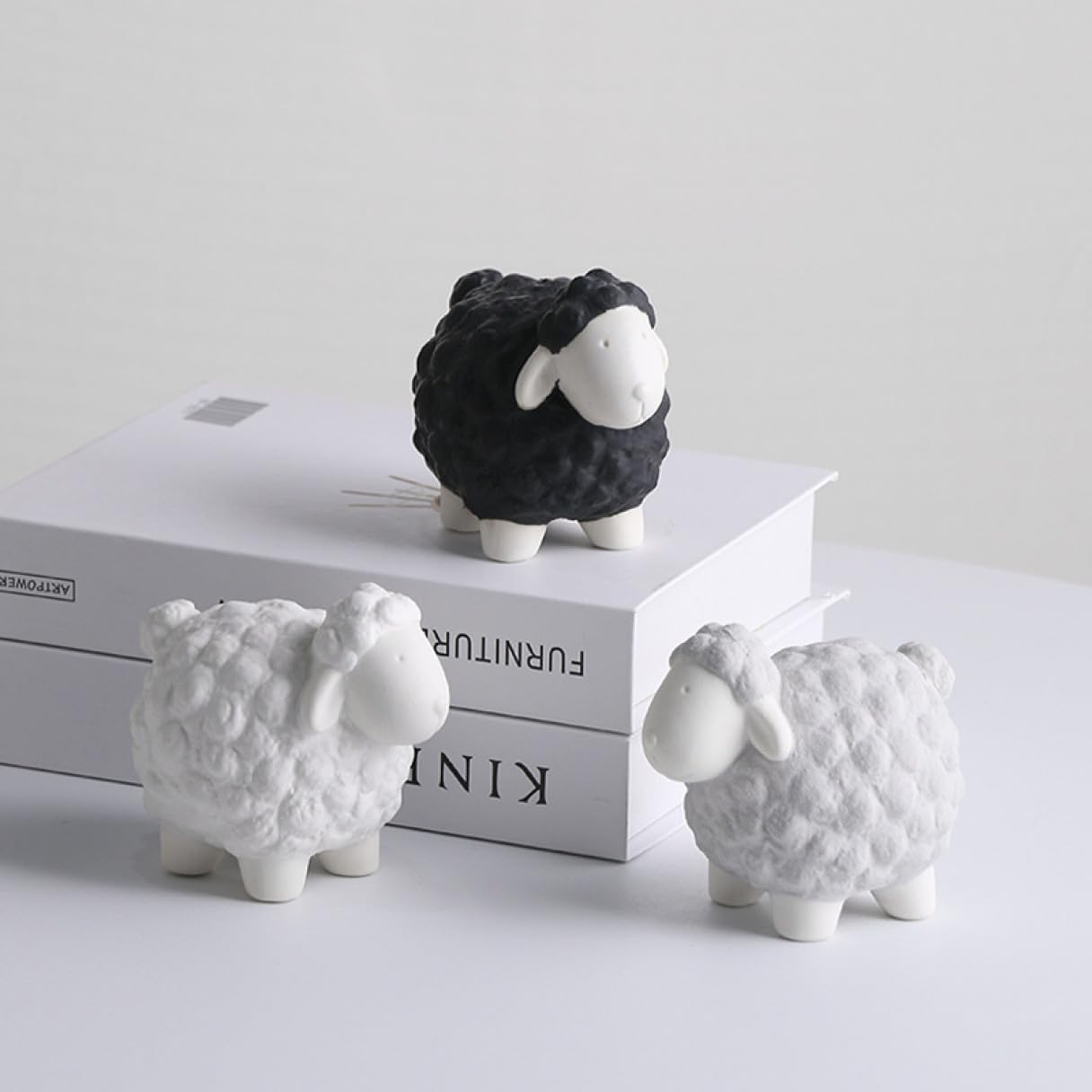 Amazon.co.jp: 羊のオブジェ、陶器、北欧、インテリア、置物、工芸品